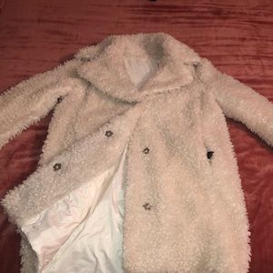 Cream Sherpa jacket